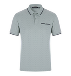 Men’s Textured Polo Shirt With Contrast Trim