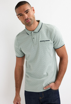 Men’s Textured Polo Shirt With Contrast Trim