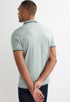 Men’s Textured Polo Shirt With Contrast Trim