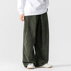 Men’s Textured Wide-Leg Pants