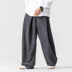 Men’s Textured Wide-Leg Pants