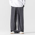 Men’s Textured Wide-Leg Pants