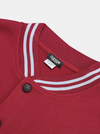 Men’s Varsity Style Snap Button Jacket