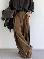 Men’s Wide-Leg Pleated Pants