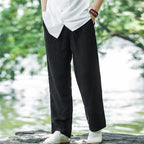 Men’s Wide-Leg Summer Pants with Drawstring Waist