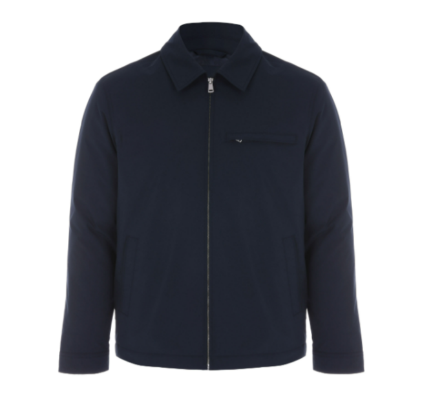 Men’s Zip-Front Jacket With Chest Pocket