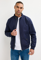 Men’s Zip Front Jacket With Funnel Neck Collar