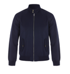 Men’s Zip Front Jacket With Funnel Neck Collar