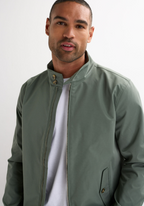 Men’s Zip Front Jacket With Funnel Neck Collar