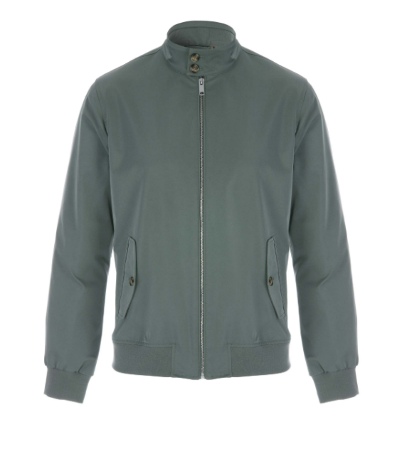 Men’s Zip Front Jacket With Funnel Neck Collar