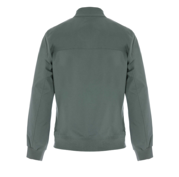 Men’s Zip Front Jacket With Funnel Neck Collar