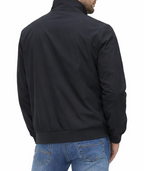 Men’s Zip-Front Jacket with Ribbed Sleeve Cuffs