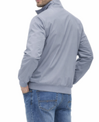 Men’s Zip-Front Jacket with Ribbed Sleeve Cuffs