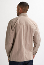Men’s Zip Front Jacket With Stand Collar And Chest Zip Pocket