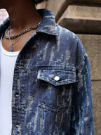 Men's Button-Down Jacket with Collar