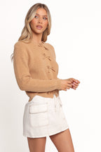 Women’s Bow Front Knit Cardigan