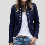 Women’s Button-Front Cropped Blazer