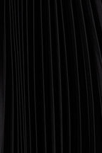Women’s Deep V Pleated Cap Sleeve Midi Dress