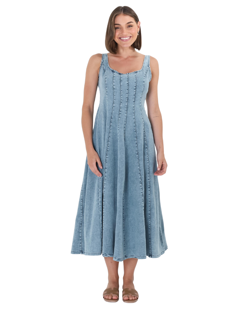 Women’s Denim Midi Dress