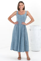 Women’s Denim Midi Dress