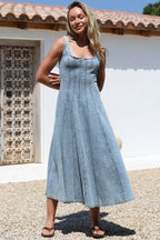 Women’s Denim Midi Dress