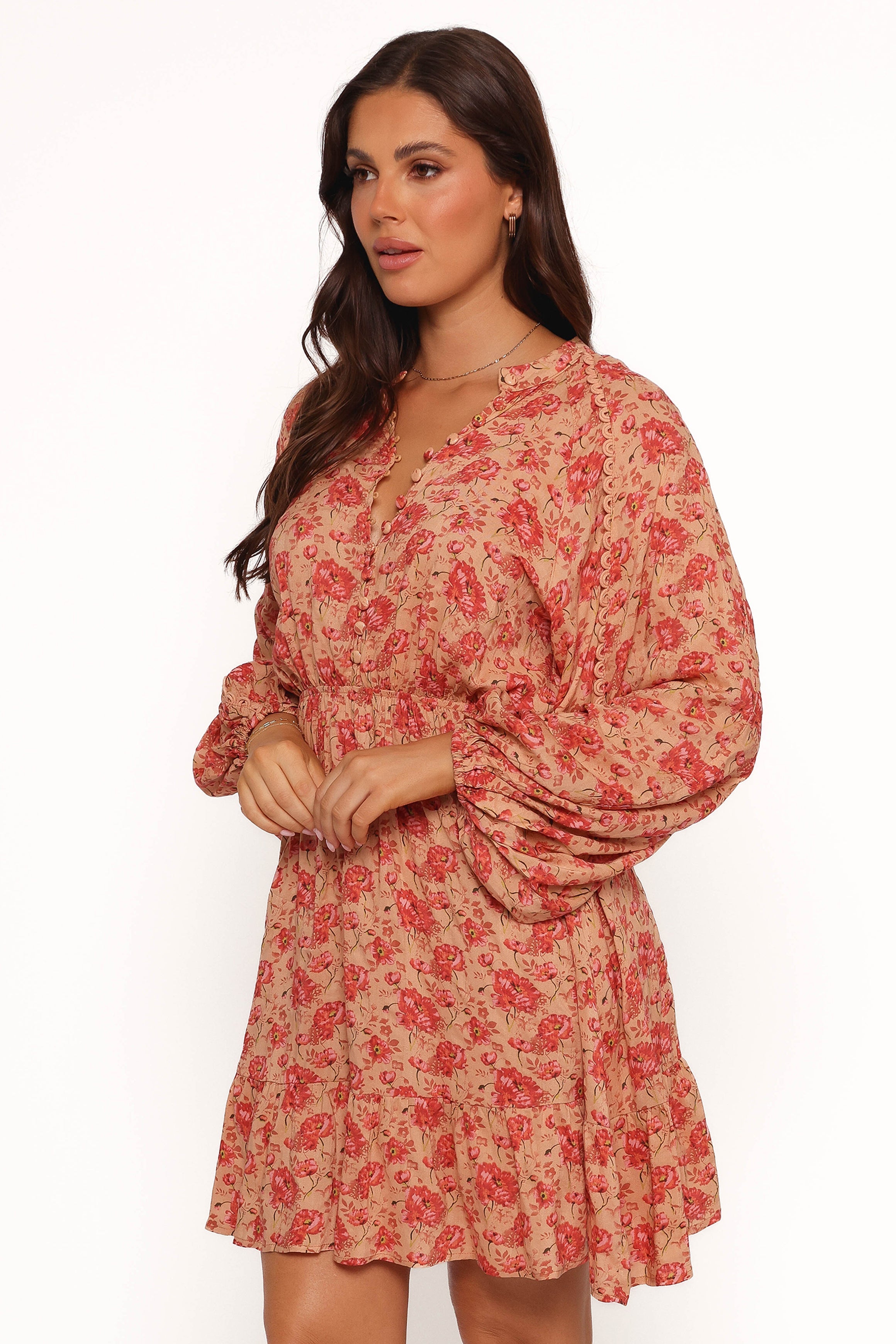 Women’s Floral Long Sleeve Mini Dress