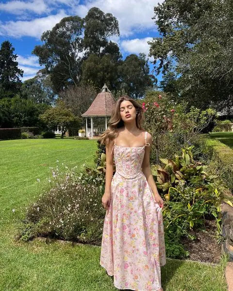 Women’s Floral Print Midi Dress