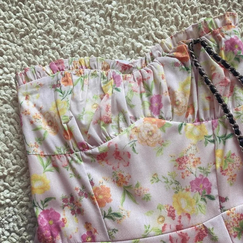Women’s Floral Print Midi Dress