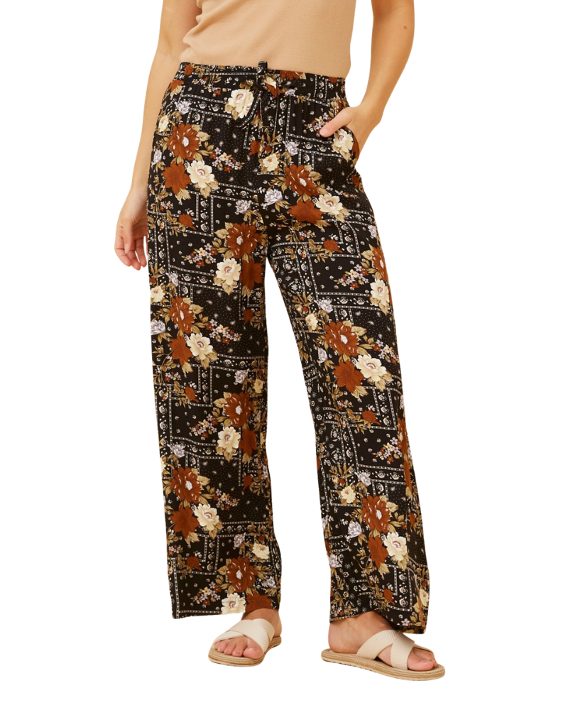 Women’s Floral Print Suzzel Wide Leg Pants