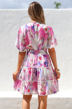 Women’s Floral Tiered Mini Dress