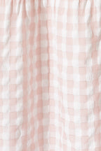 Women’s Checked Tiered Flounce Sleeve Midi Dress