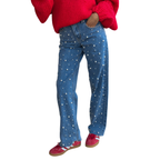 Women’s High-Waisted Pearl Jeans