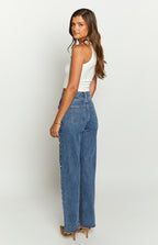 Women’s High-Waisted Pearl Jeans