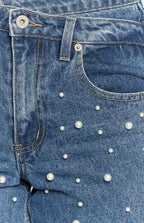 Women’s High-Waisted Pearl Jeans