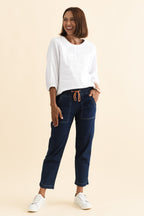 Women’s Indigo Denim Drawstring Pants
