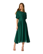 Women’s Maxi Dress with Pleated Waist