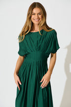 Women’s Maxi Dress with Pleated Waist