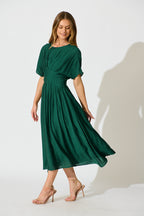 Women’s Maxi Dress with Pleated Waist