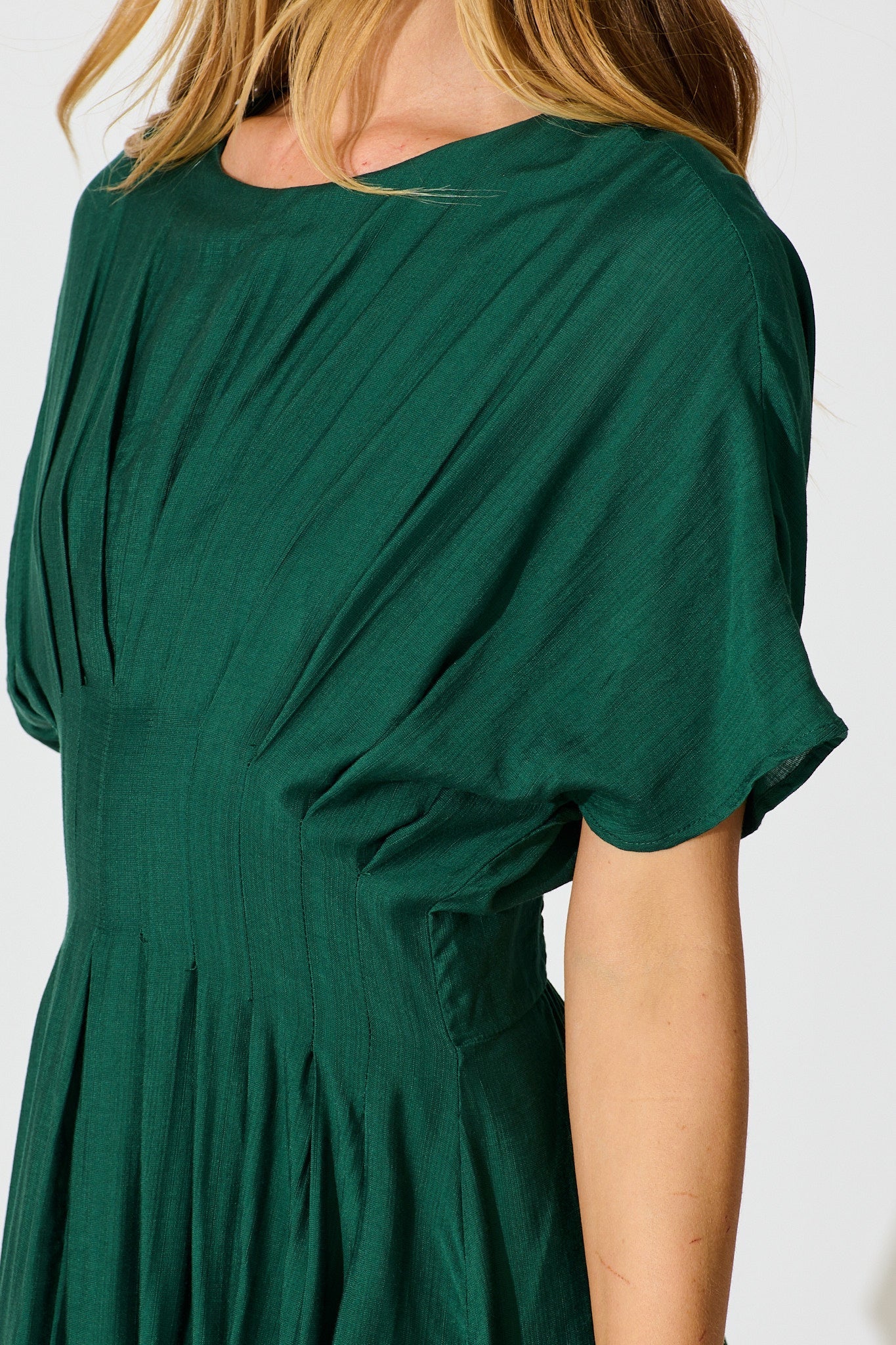 Women’s Maxi Dress with Pleated Waist