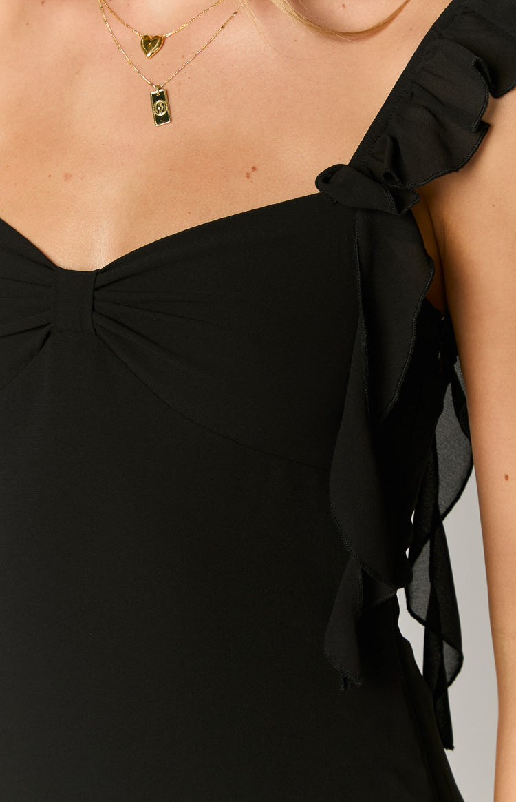 Women’s Mini Dress with Ruffle Straps