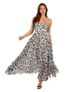 Women’s Pleated Floral Maxi Dress