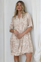 Women’s Printed Tiered Mini Dress