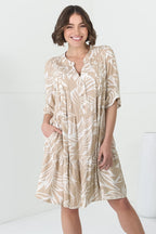 Women’s Printed Tiered Mini Dress