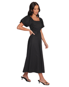 Women’s Puff Sleeve Midi Dress