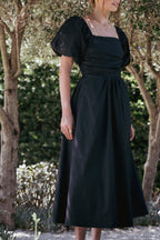Women’s Puff Sleeve Midi Dress