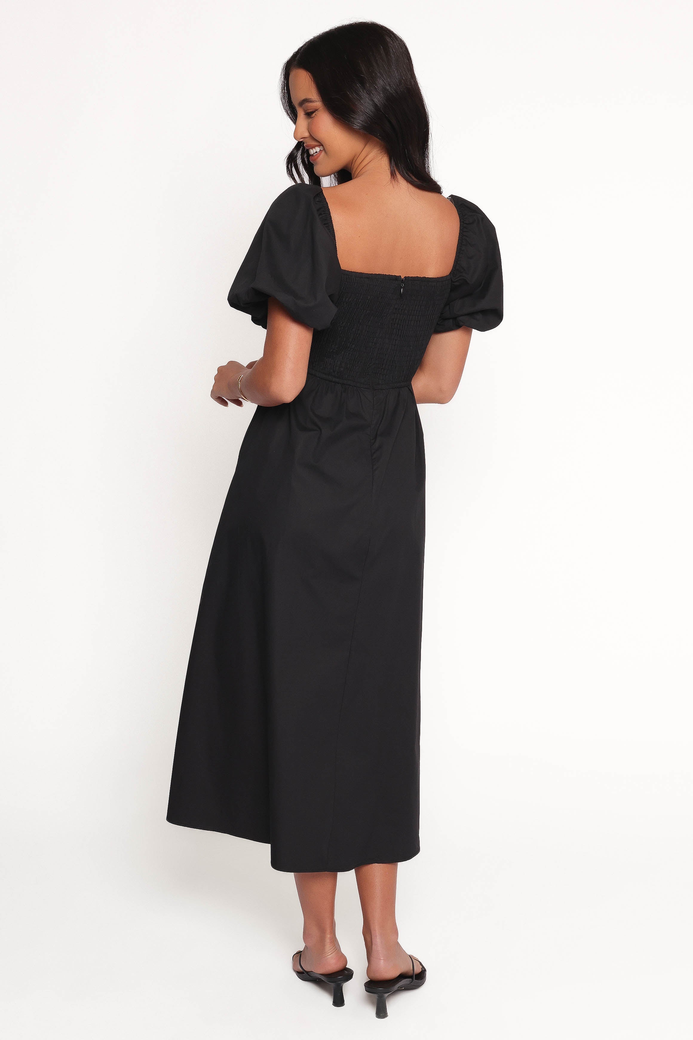 Women’s Puff Sleeve Midi Dress