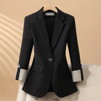 Women’s Tailored Notched Lapel Single Button Blazer