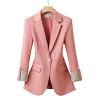 Women’s Tailored Notched Lapel Single Button Blazer