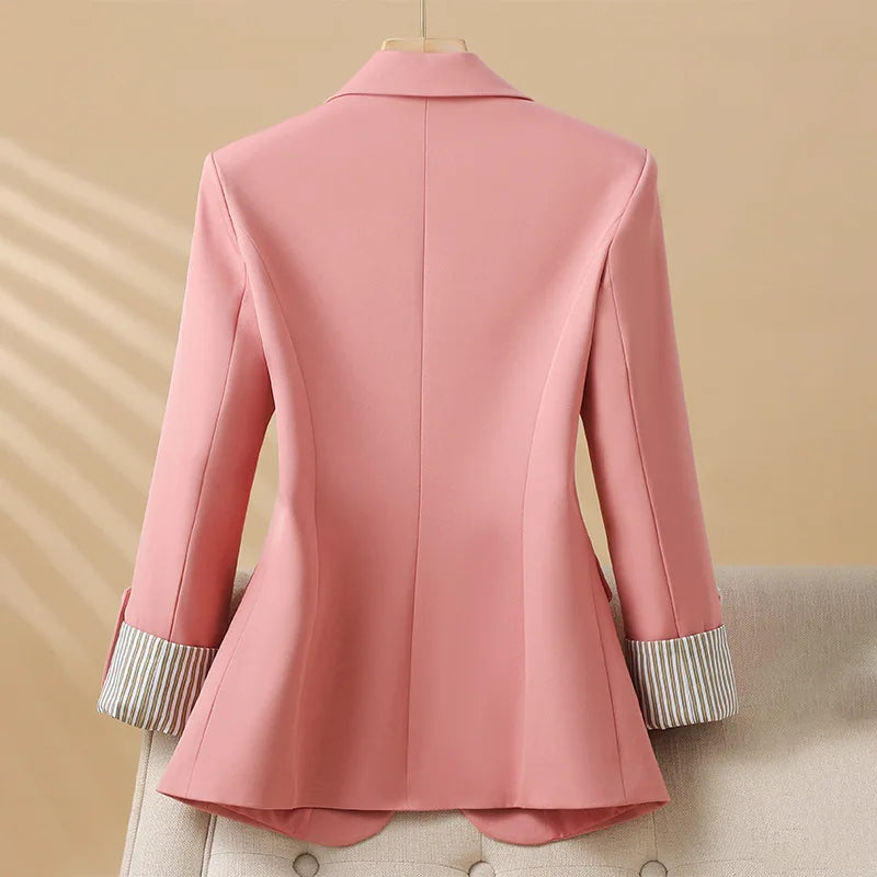 Women’s Tailored Notched Lapel Single Button Blazer