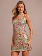 Women’s Sleeveless Sequin Mini Dress